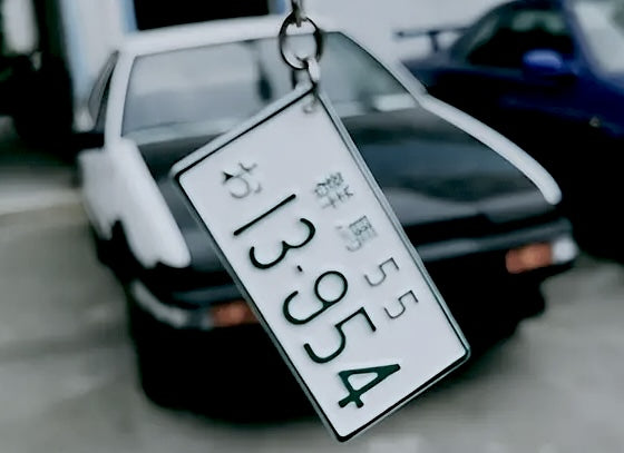 JDM License Plate Keychains