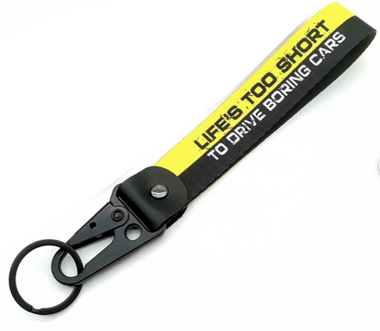 Life Too Short To  Drive Boring Car Jet Tag